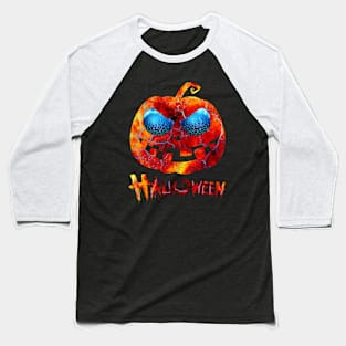 Happy Halloween Pumpkin Design Baseball T-Shirt